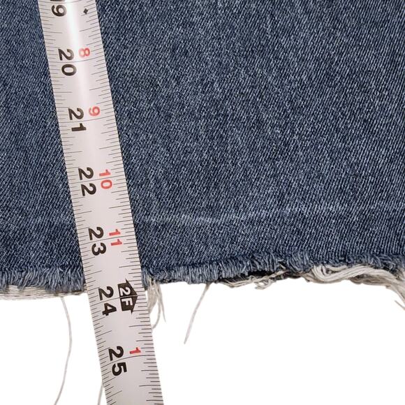 Hollister Ultra High Rise Baggy Jeans Medium Wash Raw Hem Womens Size 4 - Picture 10 of 10